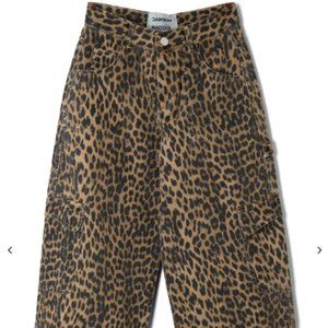 damson madder DION JEAN - LEOPARD CARGO
